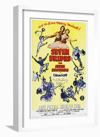 Seven Brides for Seven Brothers, 1954-null-Framed Art Print