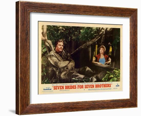 Seven Brides for Seven Brothers, 1954-null-Framed Art Print