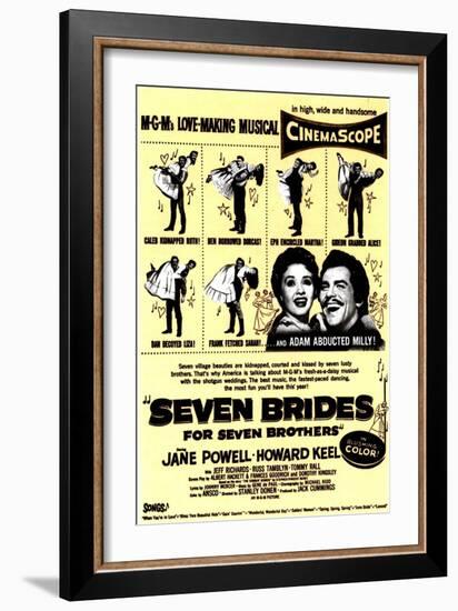 Seven Brides for Seven Brothers, 1954-null-Framed Premium Giclee Print