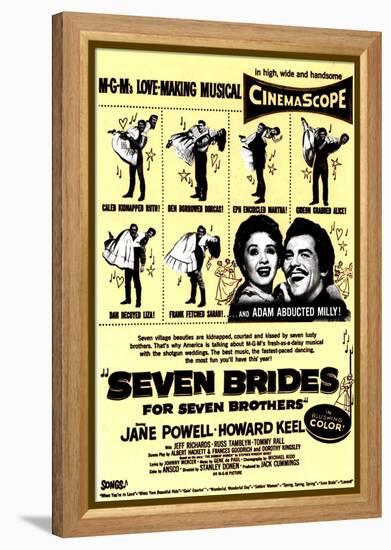 Seven Brides for Seven Brothers, 1954-null-Framed Stretched Canvas