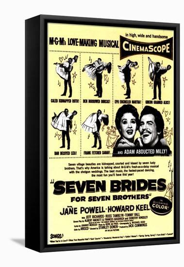 Seven Brides for Seven Brothers, 1954-null-Framed Stretched Canvas