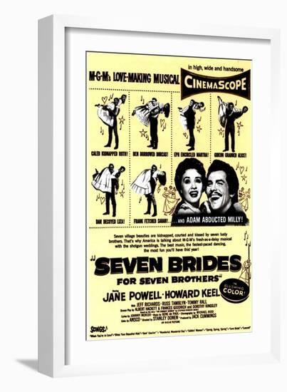 Seven Brides for Seven Brothers, 1954-null-Framed Art Print