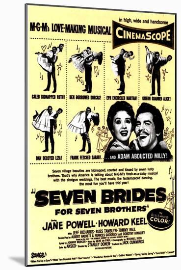Seven Brides for Seven Brothers, 1954-null-Mounted Art Print