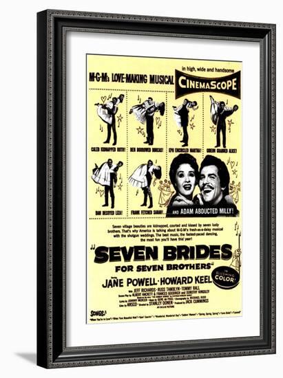 Seven Brides for Seven Brothers, 1954-null-Framed Art Print