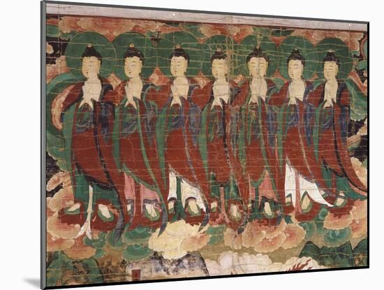 Seven Buddhas, Evoking the Great Bear, from Banner of Amrta-Raja-null-Mounted Giclee Print