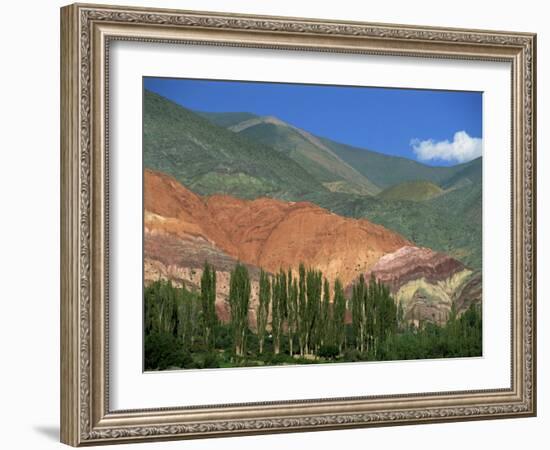 Seven Colours Mountain at Purmamaca Near Tilcara in Argentina, South America-Murray Louise-Framed Photographic Print