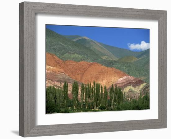 Seven Colours Mountain at Purmamaca Near Tilcara in Argentina, South America-Murray Louise-Framed Photographic Print