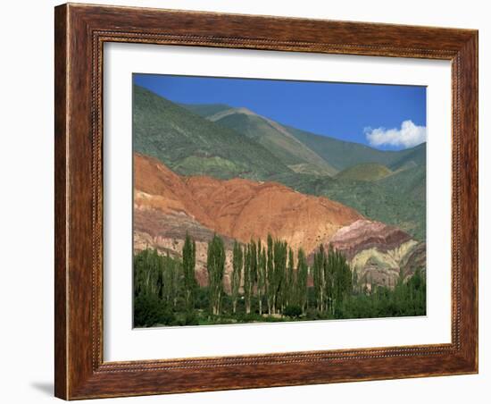 Seven Colours Mountain at Purmamaca Near Tilcara in Argentina, South America-Murray Louise-Framed Photographic Print