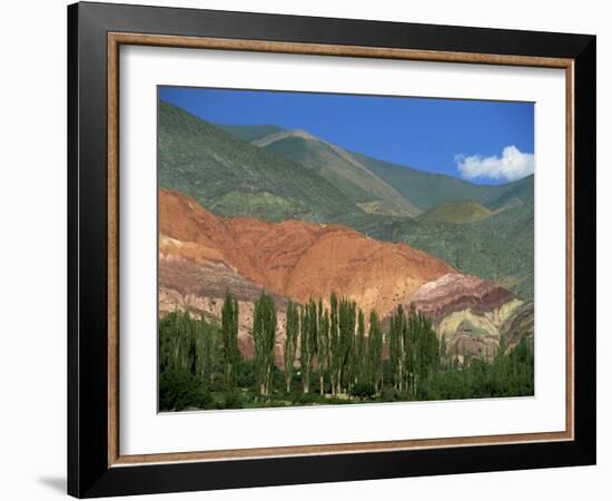 Seven Colours Mountain at Purmamaca Near Tilcara in Argentina, South America-Murray Louise-Framed Photographic Print