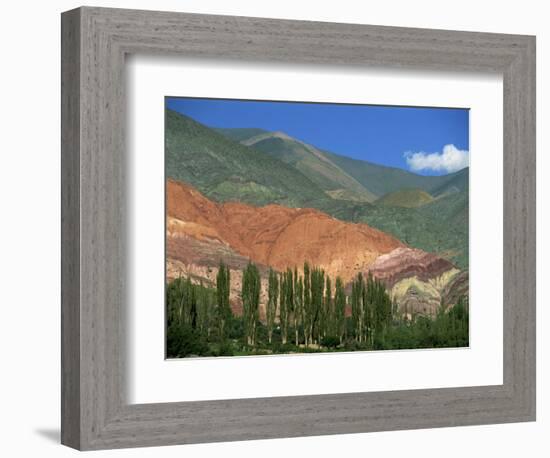 Seven Colours Mountain at Purmamaca Near Tilcara in Argentina, South America-Murray Louise-Framed Photographic Print