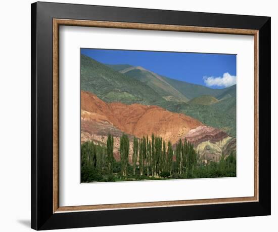 Seven Colours Mountain at Purmamaca Near Tilcara in Argentina, South America-Murray Louise-Framed Photographic Print
