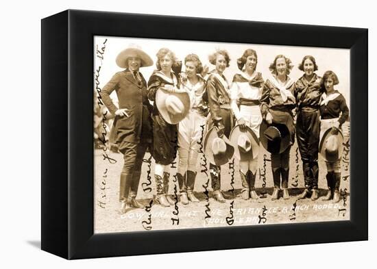 Seven Cowgirls-null-Framed Stretched Canvas