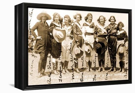 Seven Cowgirls-null-Framed Stretched Canvas