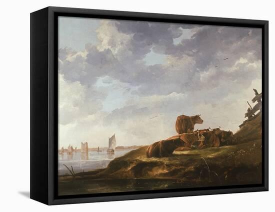 Seven Cows-Aelbert Cuyp-Framed Premier Image Canvas