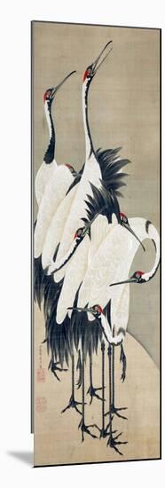 Seven Cranes-Jakuchu Ito-Mounted Giclee Print