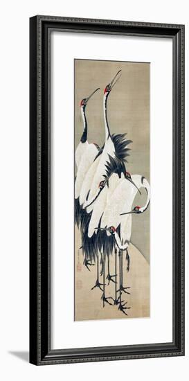 Seven Cranes-Jakuchu Ito-Framed Giclee Print