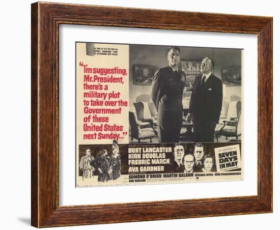 Seven Days in May, 1964-null-Framed Art Print