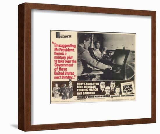 Seven Days in May, 1964-null-Framed Premium Giclee Print