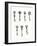 Seven Designs of Initial Keys for the Back Covers of the 'Keynote' Series (Litho)-Aubrey Beardsley-Framed Giclee Print