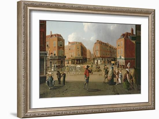 Seven Dials, Covent Garden (Detail)-William Hodges-Framed Giclee Print