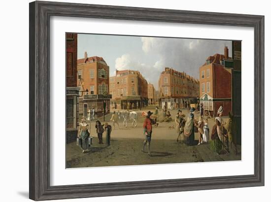 Seven Dials, Covent Garden (Detail)-William Hodges-Framed Giclee Print