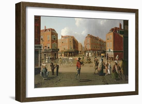 Seven Dials, Covent Garden (Detail)-William Hodges-Framed Giclee Print