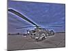 Seven Exposure HDR Image of a Stationary AH-64D Apache Helicopter-Stocktrek Images-Mounted Photographic Print