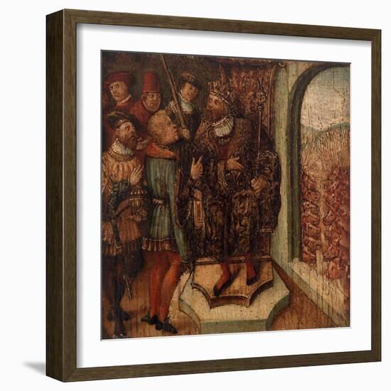 Seven Fat and Seven Lean Cows (Oil on Panel)-German School-Framed Giclee Print