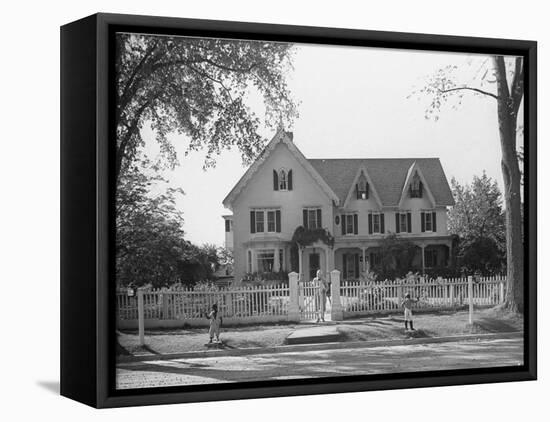 Seven Gables, Summer Home of William Lyon Phelps, Famed Literature Prof. Emeritus of Yale Univ-William Vandivert-Framed Premier Image Canvas