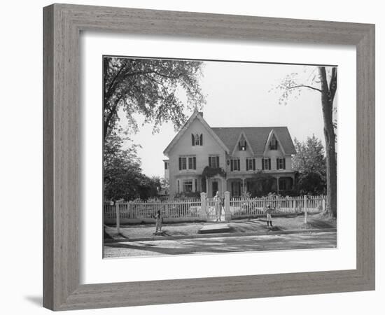 Seven Gables, Summer Home of William Lyon Phelps, Famed Literature Prof. Emeritus of Yale Univ-William Vandivert-Framed Photographic Print