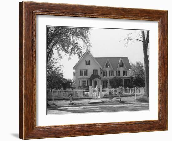 Seven Gables, Summer Home of William Lyon Phelps, Famed Literature Prof. Emeritus of Yale Univ-William Vandivert-Framed Photographic Print