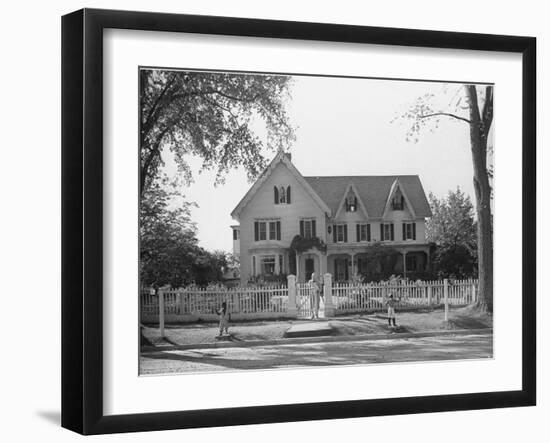 Seven Gables, Summer Home of William Lyon Phelps, Famed Literature Prof. Emeritus of Yale Univ-William Vandivert-Framed Photographic Print