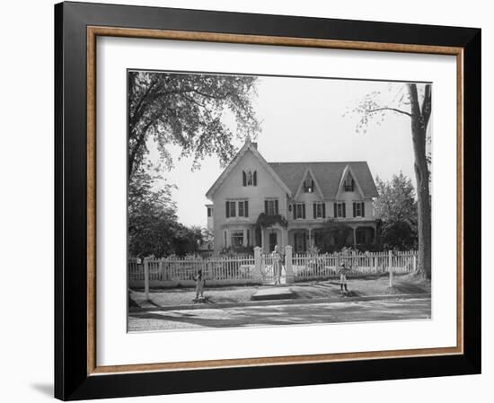 Seven Gables, Summer Home of William Lyon Phelps, Famed Literature Prof. Emeritus of Yale Univ-William Vandivert-Framed Photographic Print