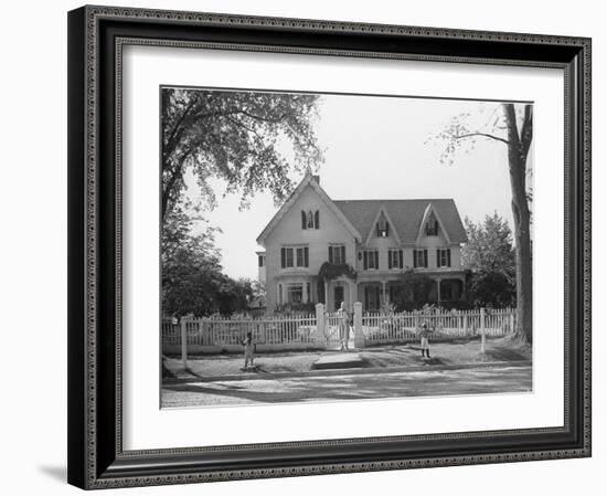 Seven Gables, Summer Home of William Lyon Phelps, Famed Literature Prof. Emeritus of Yale Univ-William Vandivert-Framed Photographic Print