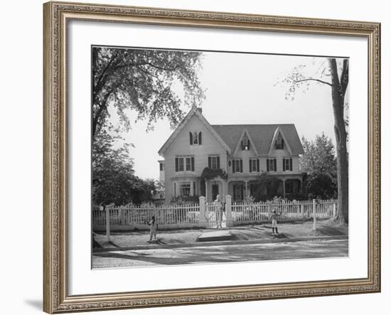 Seven Gables, Summer Home of William Lyon Phelps, Famed Literature Prof. Emeritus of Yale Univ-William Vandivert-Framed Photographic Print