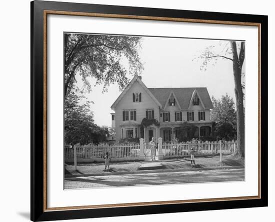 Seven Gables, Summer Home of William Lyon Phelps, Famed Literature Prof. Emeritus of Yale Univ-William Vandivert-Framed Photographic Print