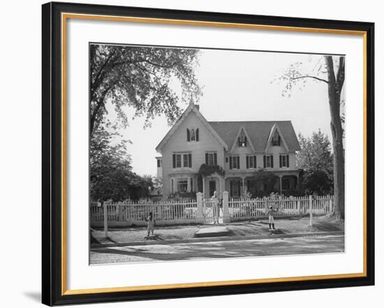 Seven Gables, Summer Home of William Lyon Phelps, Famed Literature Prof. Emeritus of Yale Univ-William Vandivert-Framed Photographic Print