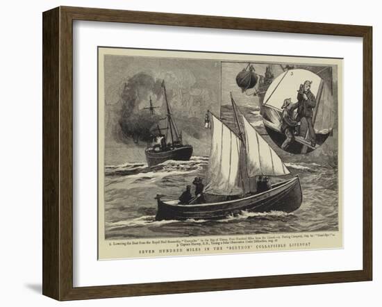 Seven Hundred Miles in the Berthon Collapsible Lifeboat-null-Framed Giclee Print