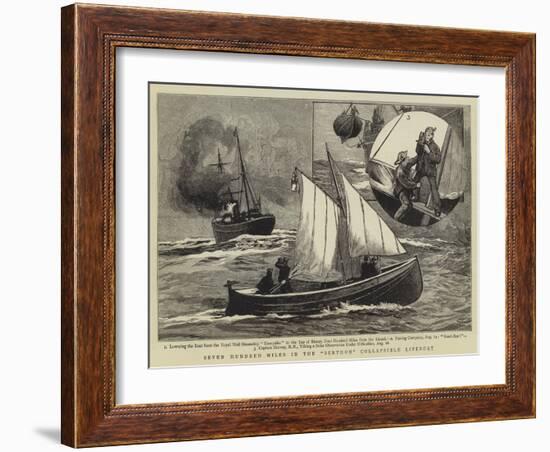 Seven Hundred Miles in the Berthon Collapsible Lifeboat-null-Framed Giclee Print