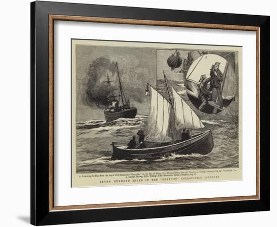 Seven Hundred Miles in the Berthon Collapsible Lifeboat-null-Framed Giclee Print