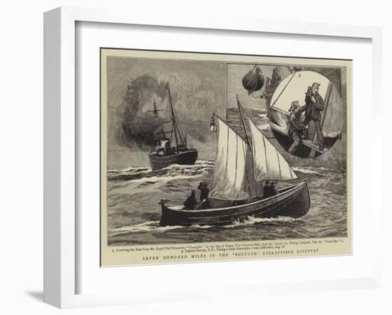 Seven Hundred Miles in the Berthon Collapsible Lifeboat-null-Framed Giclee Print