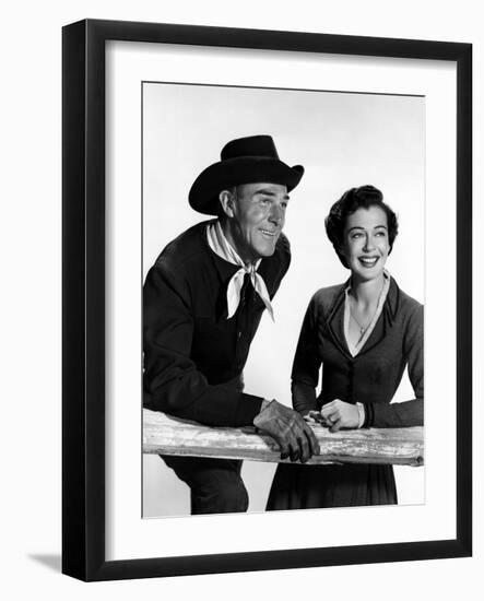 Seven Men From Now, Randolph Scott, Gail Russell, 1956-null-Framed Photo