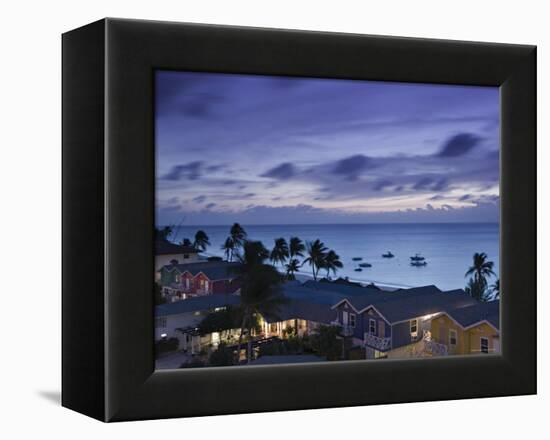 Seven Mile Beach, Grand Cayman, Cayman Islands, Caribbean-Walter Bibikow-Framed Premier Image Canvas