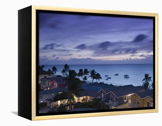 Seven Mile Beach, Grand Cayman, Cayman Islands, Caribbean-Walter Bibikow-Framed Premier Image Canvas