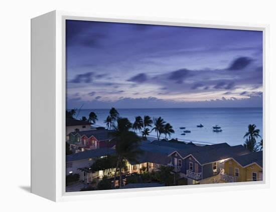 Seven Mile Beach, Grand Cayman, Cayman Islands, Caribbean-Walter Bibikow-Framed Premier Image Canvas