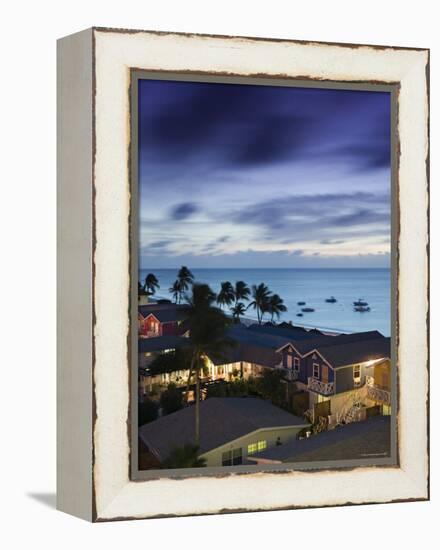 Seven Mile Beach, Grand Cayman, Cayman Islands, Caribbean-Walter Bibikow-Framed Premier Image Canvas