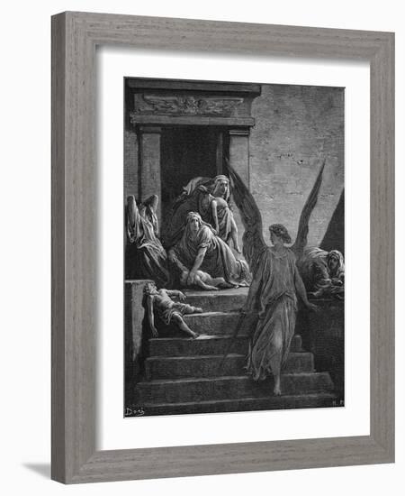 Seven Plagues of Egypt, 1866-Gustave Doré-Framed Giclee Print