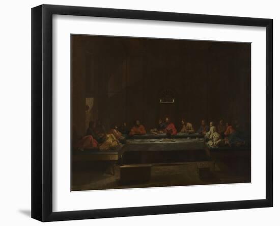 Seven Sacraments: Eucharist, Ca 1637-1640-Nicolas Poussin-Framed Giclee Print