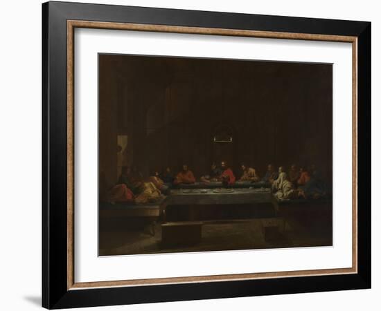 Seven Sacraments: Eucharist, Ca 1637-1640-Nicolas Poussin-Framed Giclee Print