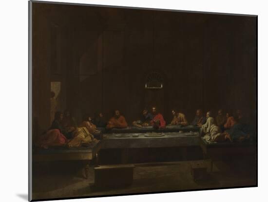 Seven Sacraments: Eucharist, Ca 1637-1640-Nicolas Poussin-Mounted Giclee Print